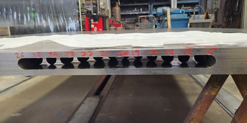 Gundrilling of CPS+2 Platens