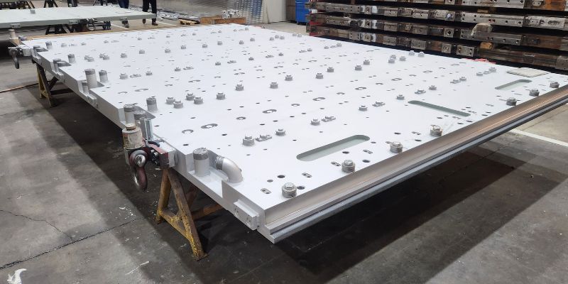 Priming and painting of CPS+2 Platens