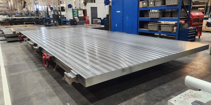 Final machining of platen.