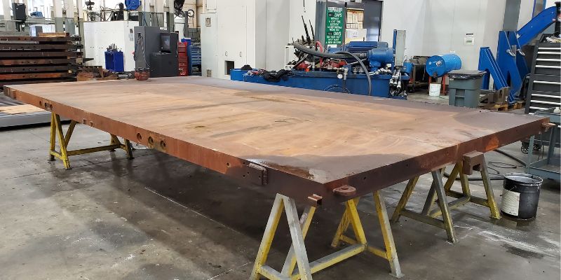 Repairs refurbished platen materials.