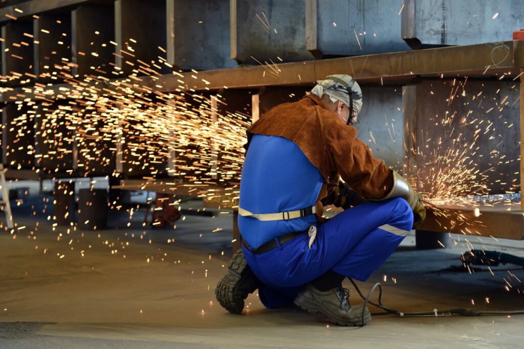 Dieffenbacher welding mid-welding.