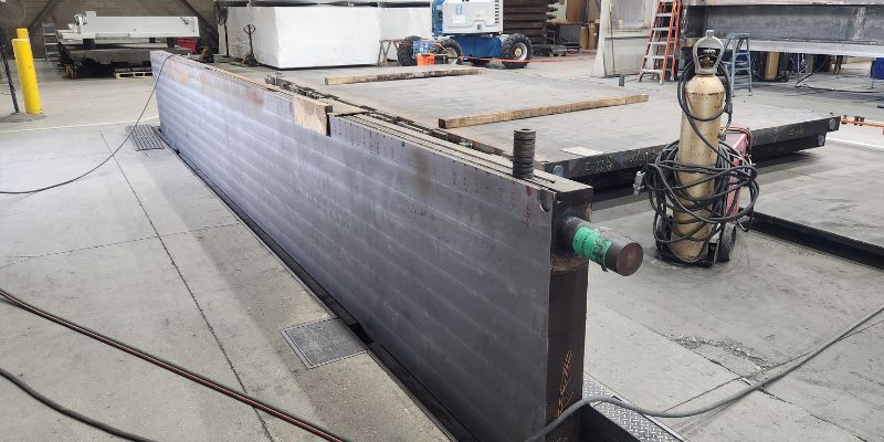 Welding inserts for press platens.